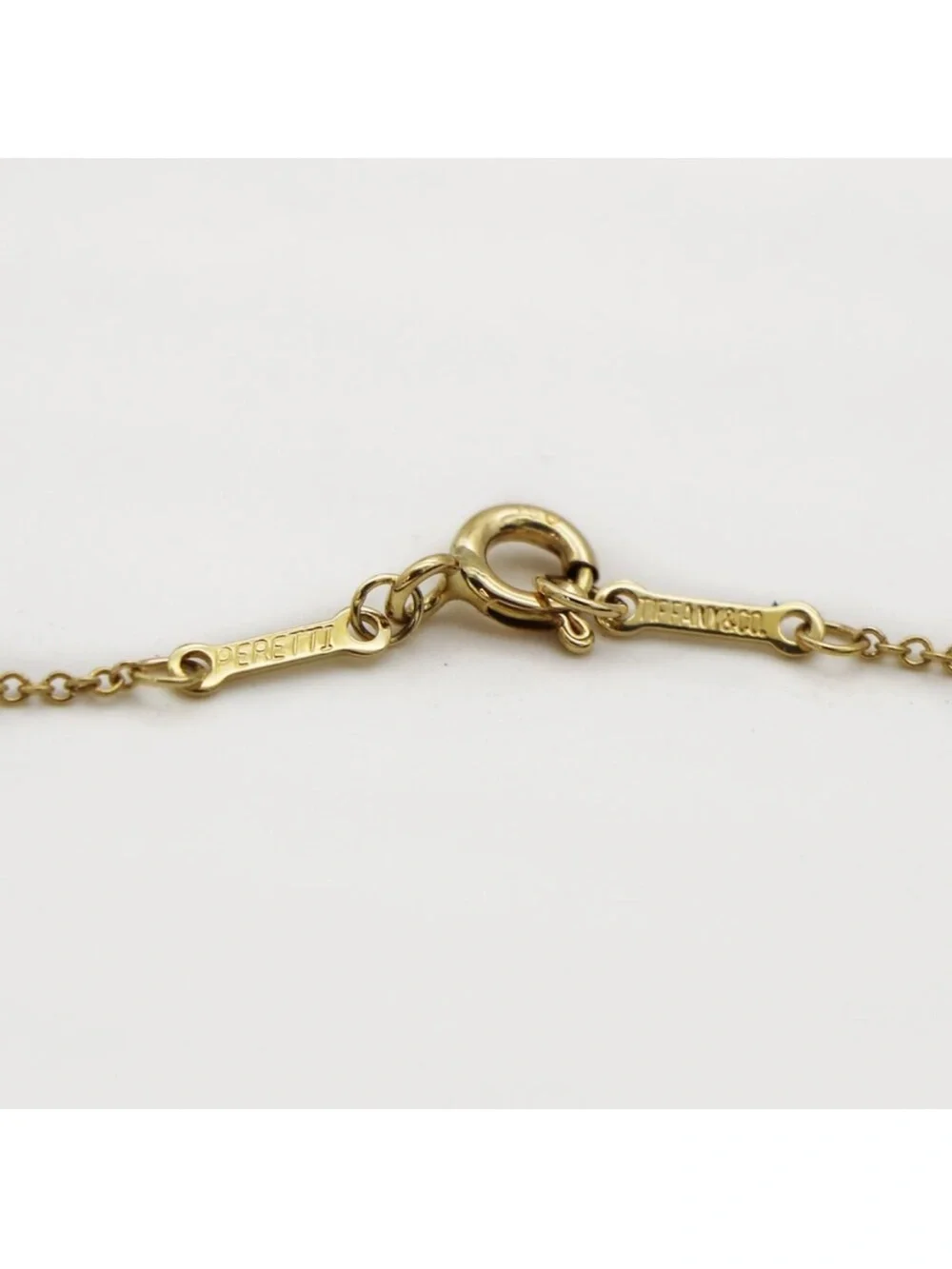 Tiffany & Co. Authentic Diamonds by the Yard Solitaire Necklace 18K Yellow Gold